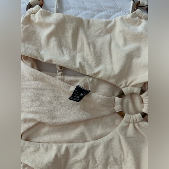 SAME la one suede style one piece with ring detail. New with tags - Picture 4 of 5